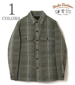 STUDIO D'ARTISAN �X�e���f�B�I�_���`�U�� ����|��ǒ��h���q|���[�N�V���c�wNORAGI ARMY SASHIKO SHIRT�x�y�A���J�W�E���[�N�z5718