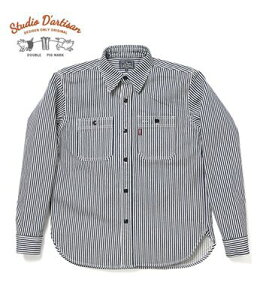 STUDIO D'ARTISAN �X�e���f�B�I�_���`�U�� ����|�q�b�R���[|���[�N�V���c�w14oz. HICKORY WORK SHIRT�x�y�A���J�W�E���[�N�zD5335H(Long Sleeve Shirt)