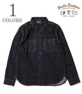 STUDIO D'ARTISAN �X�e���f�B�I�_���`�U�� ����|�f�j��|���[�N�V���c�w14oz. DENIM WORK SHIRT�x�y�A���J�W�E���[�N�zD5335(Long Sleeve Shirt)