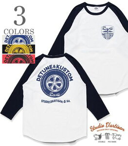 STUDIO D'ARTISAN �X�e���f�B�I�_���`�U�� ������|���O����|�x�[�X�{�[��T�V���c�wDarti MOTORS BASEBALL TEE�x�y�A���J�W�E���[�^�[�T�C�N���z8196B