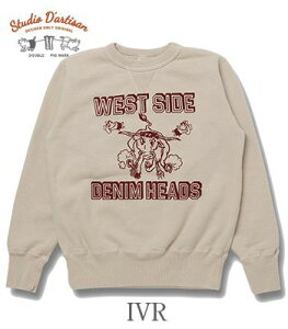 STUDIO D'ARTISAN �X�e���f�B�I�_���`�U�� �ۓ�|��V�K�[�b�g|�N���[�l�b�N|�X�E�F�b�g�wWEST SIDE DENIM HEADS SWEAT�x�y�A���J�W�E���[�N�z8193A