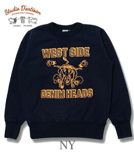 STUDIO D'ARTISAN �X�e���f�B�I�_���`�U�� �ۓ�|��V�K�[�b�g|�N���[�l�b�N|�X�E�F�b�g�wWEST SIDE DENIM HEADS SWEAT�x�y�A���J�W�E���[�N�z8193A