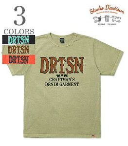 STUDIO D'ARTISAN �X�e���f�B�I�_���`�U�� USA�R�b�g��|Made in JAPAN|����|�v�����gTEE|�s�O�����g�wDRTSN CRAFTMAN'S SST PIGMENT DYE�x�y�A���J�W�E�J���b�W�z8207B