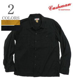 CUSHMAN クッシュマン 長袖|フレンチリネン|オープンカラーシャツ『LINEN OPEN COLLAR SHIRTS』【アメカジ・ワーク】25466