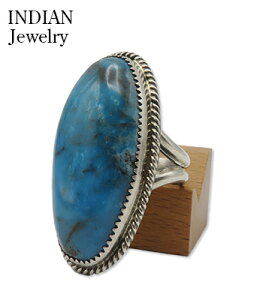 INDIAN JEWELRY �i�o�z��|���[�v�x�[��|�����O�wNavajo Silver Kingman Tq. Leslie Nez�x�y�A���J�W�E�l�C�e�B�u�zIJ-637