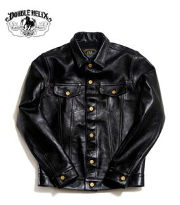 DOUBLE HELIX _uwbNX@z[XnCh|c|U[WPbgwWestern PioneerxyAJWE[NzWM03-BLACK(Leather jacket)
