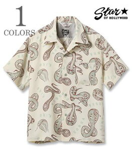 STAR OF HOLLYWOOD by VINCE RAY �X�^�[�I�u�n���E�b�h ����|���[����|�I�[�v���J���[�V���c|'25Model�wKING COBRA OPEN SHIRT�x�y�m���E�A���n�zSH39488