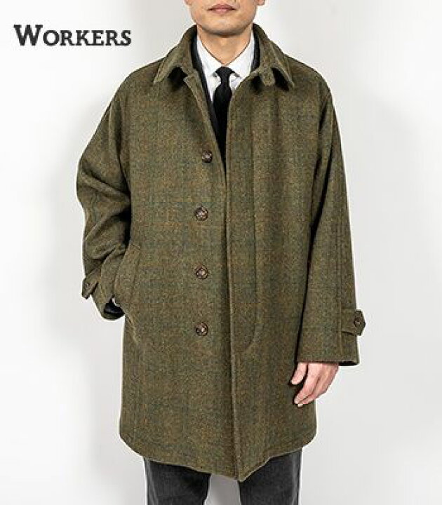 楽天市場】WORKERS ワーカーズ ハリスツイード|ステンカラー|バル 