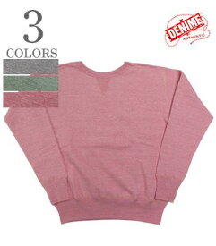 DENIME ドゥニーム WAREHOUSE 裏起毛|丸胴|セットインスリーブ|スウェット『88/12 HEATHER CREW NECK SWEAT』【アメカジ・カレッジ】268