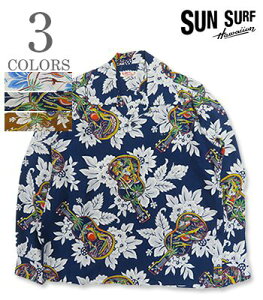 SUN SURF �T���T�[�t LONG SLEEVE RAYON ALOHA SHIRT '26MODEL�wUKULELE MELODY�x�y�A���n�E�m���zSS29603