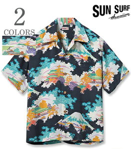 SUN SURF �T���T�[�t SHORT SLEEVE RAYON ALOHA SHIRT '26MODEL�wANCIENT CAPITAL�x�y�A���n�E�a���zSS39618