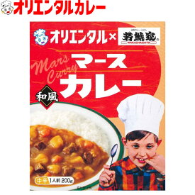 3980円以上で 送料無料 （北海道・沖縄除く） オリエンタル マース カレー 若鯱家 和風 中辛 コラボ レトルトカレー 昭和 レトロ 名古屋 ご当地 老舗 保存食 備蓄 時短 簡単 こども 子供 惣菜 ええもん