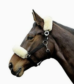 無口、頭絡、鼻革の天然ラムウールボア