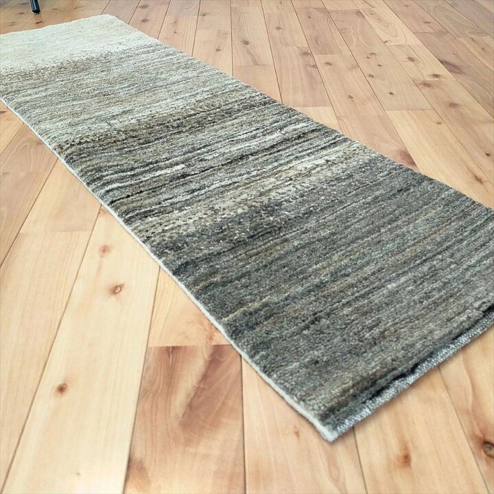 キャンペーン】天然ラグガゼニラハット玄関マット93×62 くすみブルー 