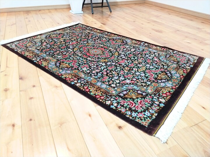 楽天市場】ペルシャ絨毯 【本物イラン産】 120x78cm クム シルク 