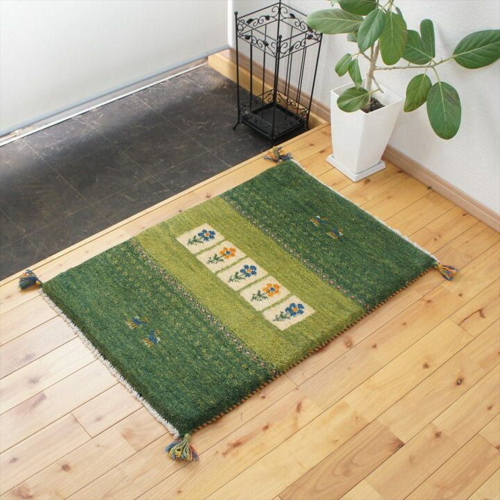 楽天市場】ペルシャ ギャッベ 本場イラン産 90x60cm 厚み 2.52cm  