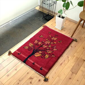 yV Mbx y{CYz 90x62cm  2.40cm  bh F {h[J[ ̖ UN E[100% Z[ Mx փ}bg VRf ؐ D O~ O Gabbeh Ԃ