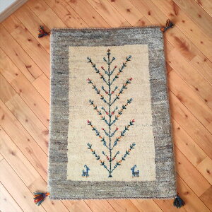 yV Mbx y{CYz 90x63cm  2.13cm AC{[ x[W O[  ̖ E[100% Z[ Mx փ}bg VRf ؐ D O~ O Gabbeh Ԃ