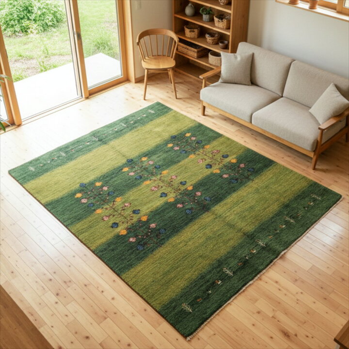 楽天市場】ペルシャ ギャッベ 本場イラン産 246x198cm 厚み 2.26cm 