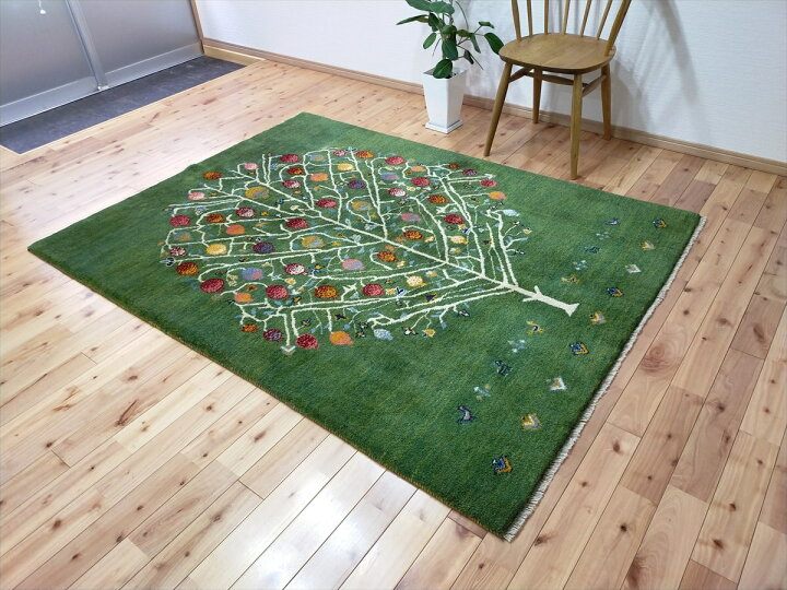 楽天市場】ペルシャ ギャッベ 本場イラン産 ザクロ柄 ラグ ギャベ  