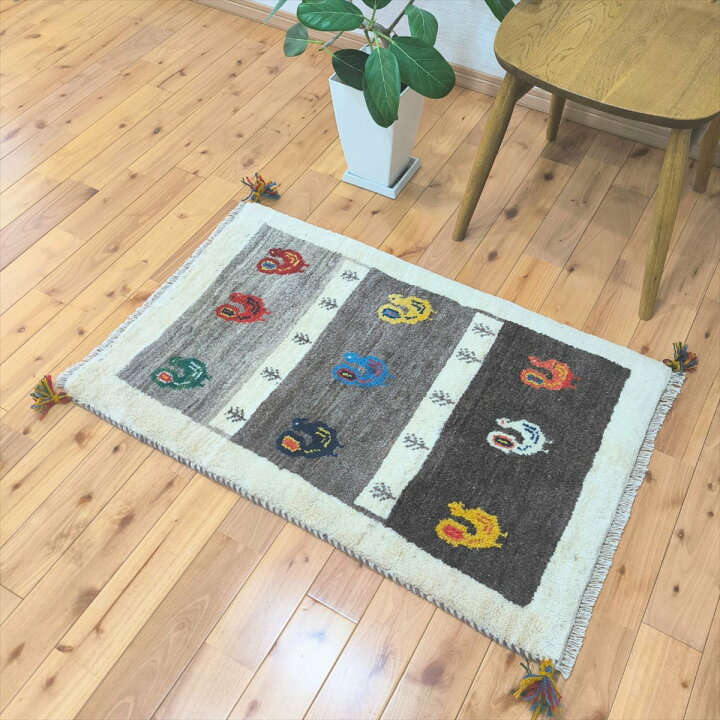 楽天市場】ペルシャ ギャッベ 本場 イラン産 ウール100% セール ギャベ 