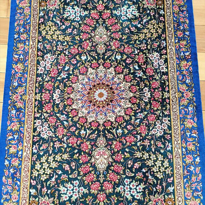 楽天市場】ペルシャ絨毯 【本物イラン産】 クム シルク アーダヴィ工房 
