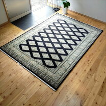 ホワイトウェイロイヤル パキスタン 322×210cm 絨毯 カーペット 木 花 