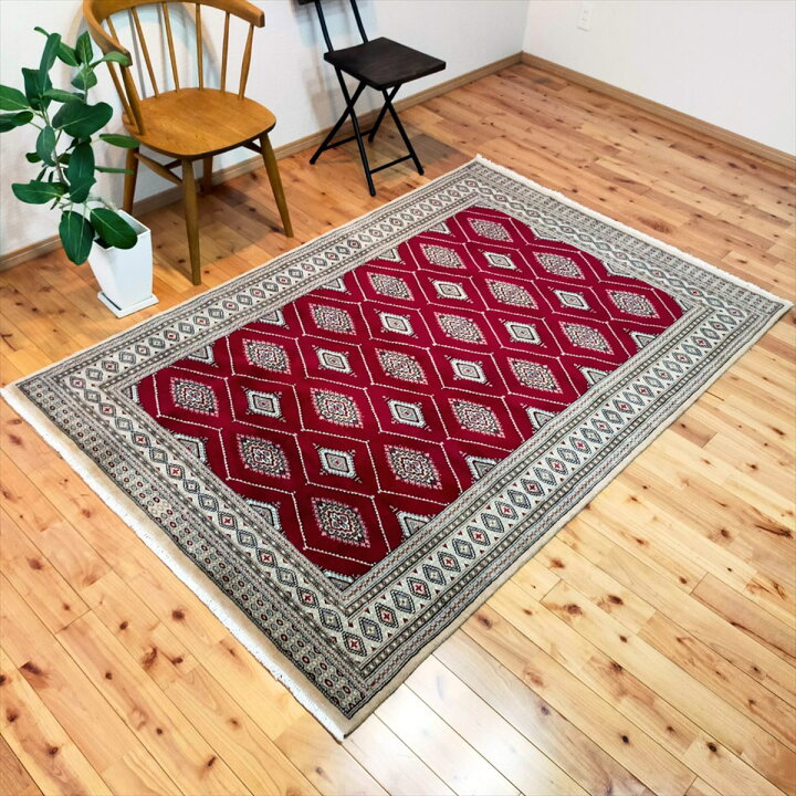 楽天市場】パキスタン絨毯 ハイクオリティ 205x137cm リビング 寝室 
