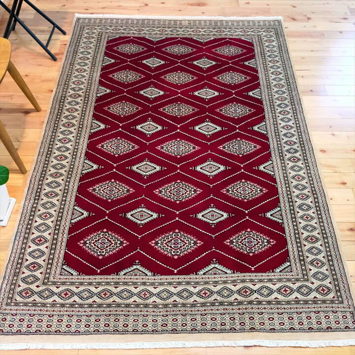楽天市場】パキスタン絨毯 ハイクオリティ 205x137cm リビング 寝室 