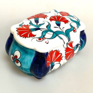 トルコ陶器|トルコ|トルコ土産|トルコみやげ|トルコお土産|トルコおみやげ|トルコ雑貨|キュタフヤ陶器|アラジン|Aladdin|オスマン帝国外伝|小物入れ|小物入|置物||キュタフィア産|ク