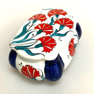 トルコ陶器|トルコ|トルコ土産|トルコみやげ|トルコお土産|トルコおみやげ|トルコ雑貨|キュタフヤ陶器|アラジン|Aladdin|オスマン帝国外伝|小物入れ|小物入|置物||キュタフィア産|ク