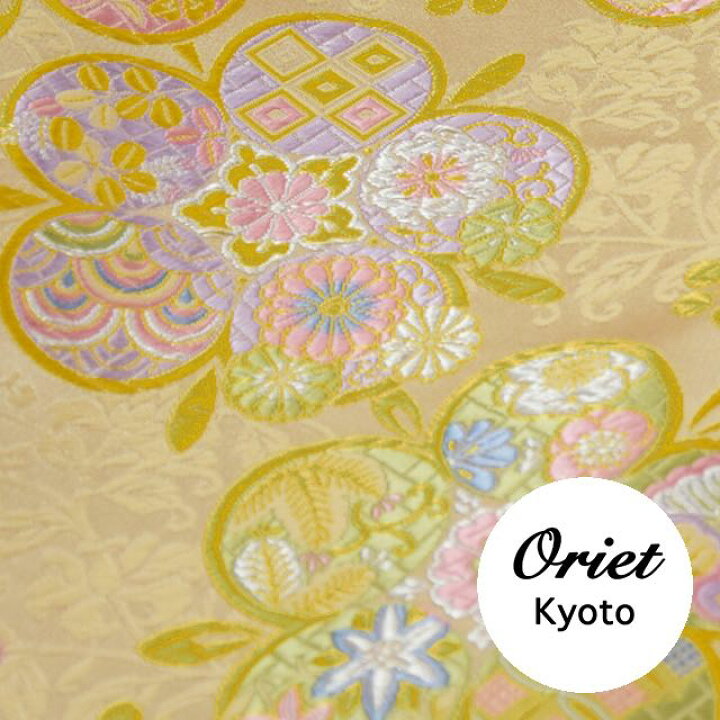 楽天市場】【ポイント10倍】金襴 生地 梅鉢花小紋 ベージュ【限定品 