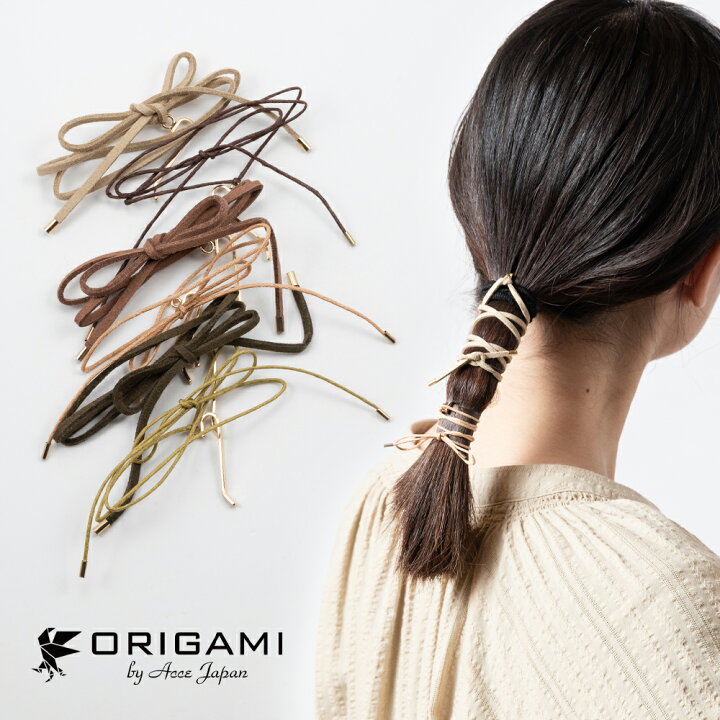 楽天市場 ヘアカフ ヘアフック ヘアカフス ヘアアクセサリー ヘアアクセ アクセサリー リボン スウェード 麻 人気 アレンジ シンプル かわいい 大人 おすすめ ベージュ ブラウン カーキ 送料無料 Origami