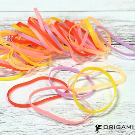 ヘアゴム ラバーゴム からまないゴム 1000本 カラー 5色ミックス ビビット 日本製 絡まないゴム ベビーゴム ミニゴム 髪留め 髪止め 跡がつかない 直径約22mm 太さ約2mm 送料無料