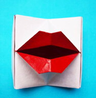 くちびる(Sweet Lips) 英語訳付 おりがみセット