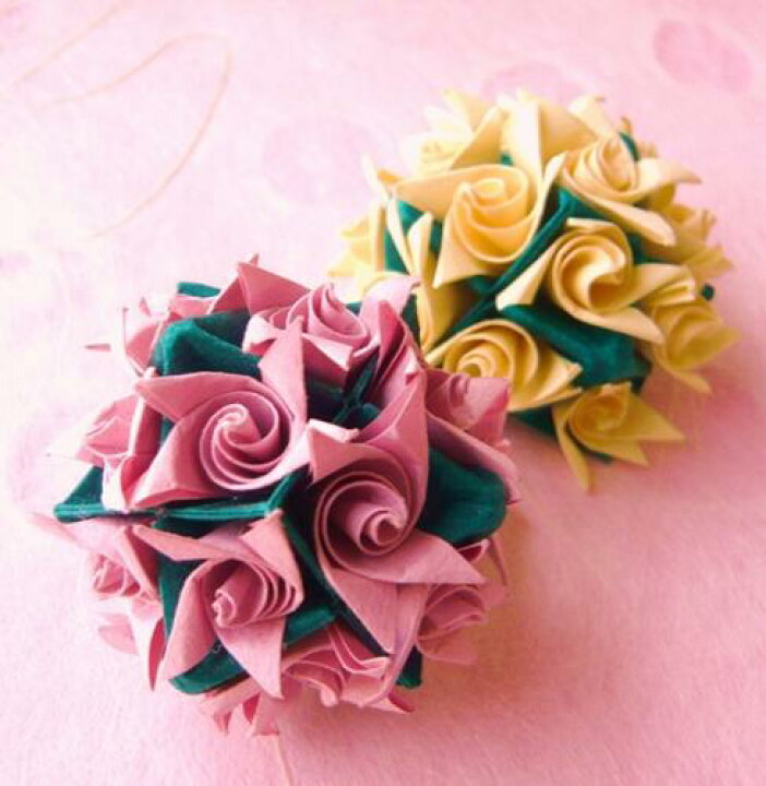 楽天市場 カクテルローズ ピンク おりがみセット ブローチ 春 バラ お茶の水おりがみ会館