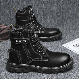 バイクシューズ メンズ ライディングブーツ ハイカット 厚底 コンバットブーツ ライダーシューズ 防滑 耐摩耗 通気性 快適 走行 安全 街