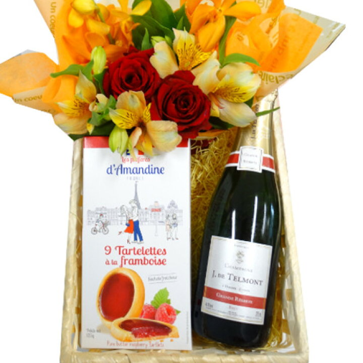 楽天市場 母の日ギフト 誕生日 記念日 母の日 花 ワイン スイーツ ギフト セット シャンパン 生花 フラワーアレンジメント お菓子 クッキー フランス 750ml 辛口 赤 オレンジ バラ カーネーション ラズベリー タルト 女性 妻 お母さん 両親 夫婦 結婚祝い 結婚式