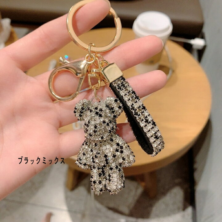 楽天市場 バッグチャーム ミニクマ タッセル くま キーホルダー おしゃれ かわいい アクセサリー ラインストーン キーチェーン プレゼント 最適 動物 レディース 6色 女性に人気 上品 キラキラ 鍵 可愛く 眩く 輝い シンプル おすすめ キーリング 学生 子ども ベア