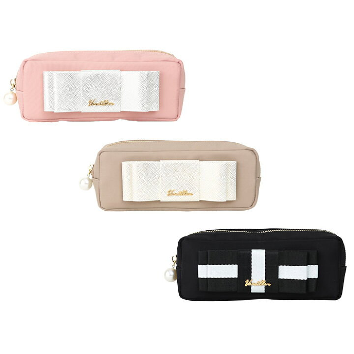 楽天市場 ポーチ 撥水ナイロン リボン スクエア Le Reve Vaniller 全3色 1 Joint Space 楽天市場店 楽天市場 ポーチ 撥水ナイロン リボン スクエア Le Reve Vaniller 全3色 1 Joint Space 楽天市場店