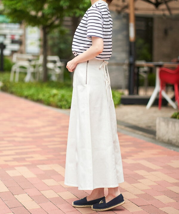 楽天市場 スカート デニム レースアップ フレア 千葉由佳 And Cherim 全2色 Anc611 01 1 Joint Space 楽天市場店