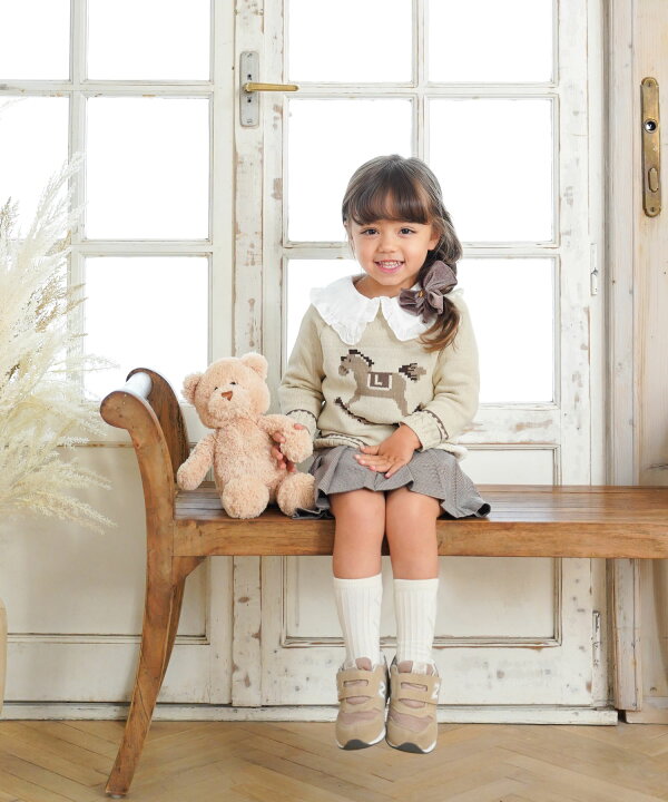 楽天市場】vaniller kids 木馬柄 ニット プルオーバー le reve  