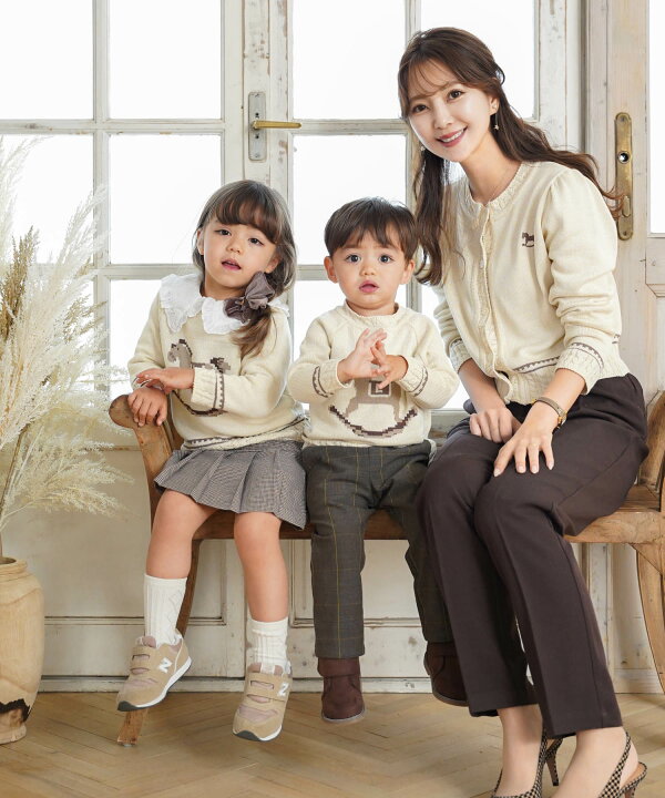 楽天市場】vaniller kids 木馬柄 ニット プルオーバー le reve  