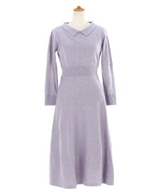 SILVER-SALE 襟付き ニット ワンピース Liala×PG 全8色｜lpg312-0860【26】