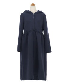 POPUP-THANKS-SALE ダンボール フード ドレス ロング コート 長袖 Liala×PG 全2色｜lpg131-1738【1】