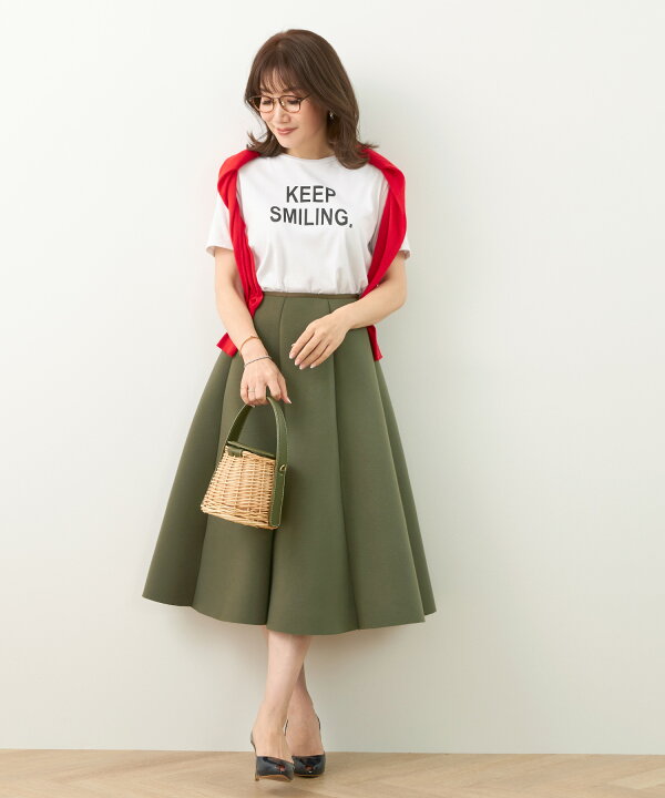 楽天市場】ボンディング フレアスカート レディース ミモレ丈 春 秋 冬