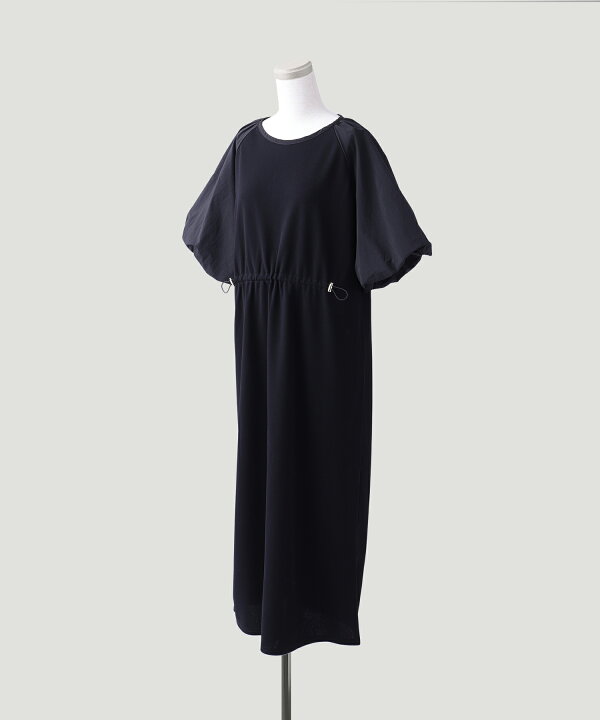 楽天市場】ロング ワンピース バルーンスリーブ 夏 グレージュ  