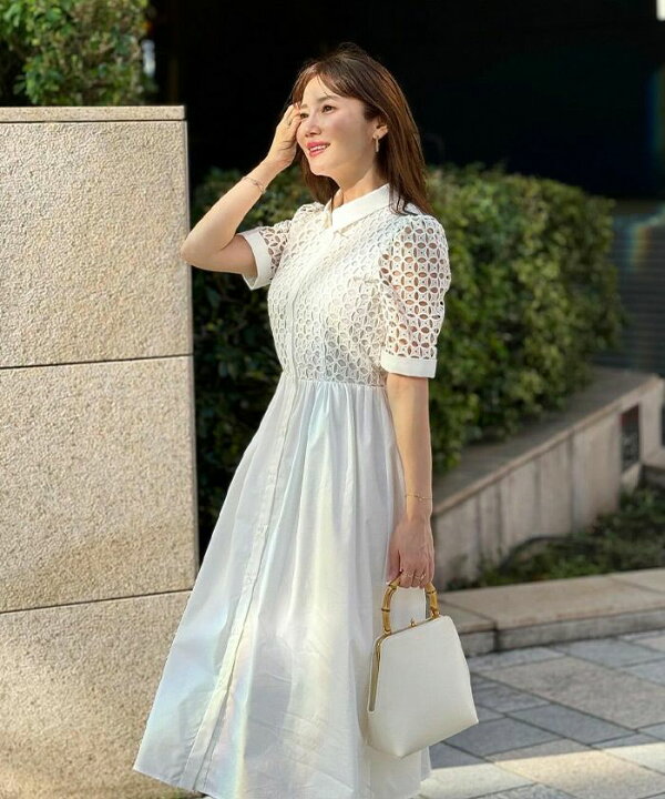 ❤️26新作 新品♡ SelfPortrait クリームレースワンピース♡ H51 楽天 