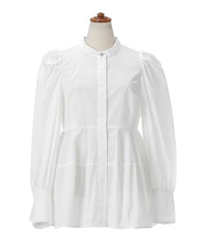 CLEARANCE-SALE パフスリーブ コクーン ペプラム ブラウス Liala×PG 全2色｜lpg811-1866【2】