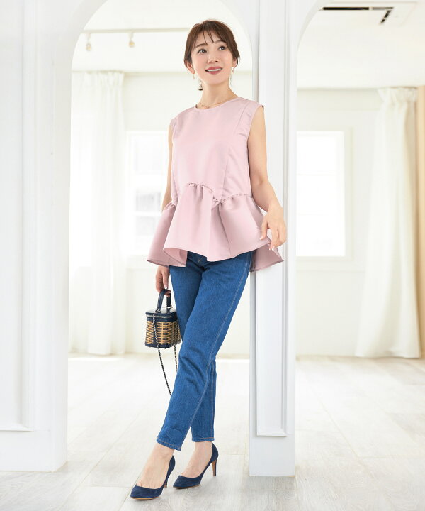 LINKABLE（リンカブル）スカラップノースリーブブラウス （楽天市場  